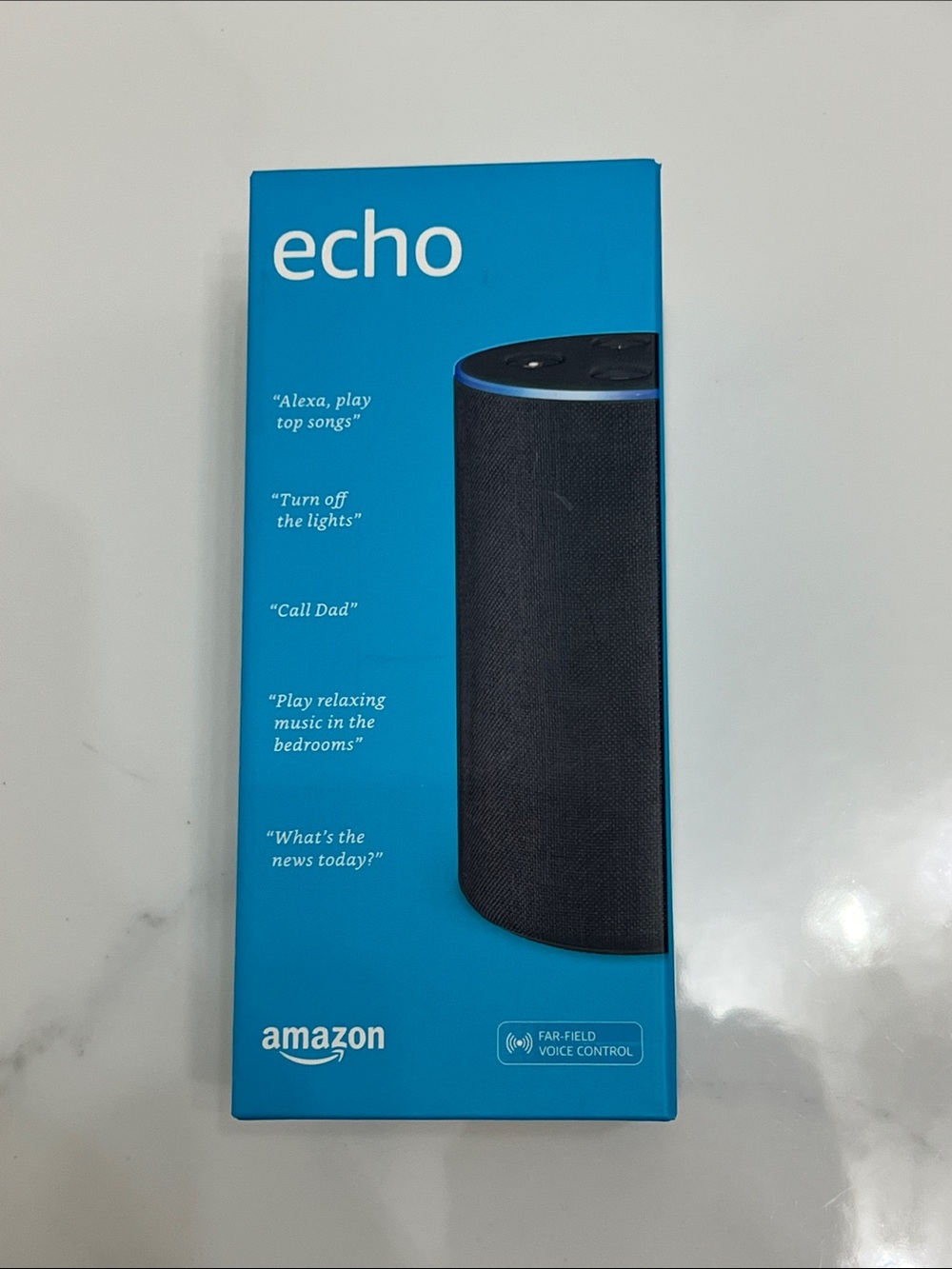 Amazon Echo (2nd generation)
Voice Speaker - Black & Blue Accent